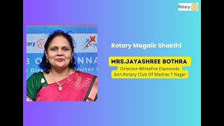 Rotary Magalir sakthi 1 Ann Jayashree Bothra [upl. by Leitman]