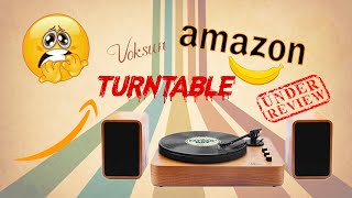 Voksun Record Player From Amazon   Unpacking Review Sound Demo [upl. by Aznecniv]