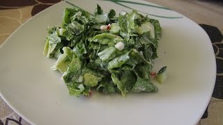 Ensalada de lechuga y rabanos receta lituanaLettuce and Radish Salad Lithuanian Recipe [upl. by Trudi]