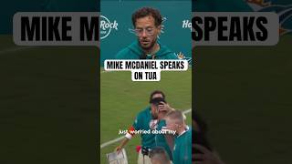 Mike McDaniel speaks on Tua’s RETIREMENT 😭 tua fyp retirement miamidolphins nfl mikemcdaniel [upl. by Gerianne]