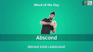 Abscond Verb  Word of the Day [upl. by Atiuqrahs440]