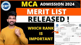 Mca Provisional Merit List Released  How to Check MCA Merit List 2024 [upl. by Kcarb501]