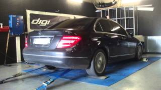 Reprogrammation Moteur  Mercedes C220 cdi 170cv  221cv Dyno Digiservices [upl. by Rettig]