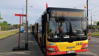 Z1 Mza Warszawa  Man NG363 3448 linia Z1 ➡️ Metro Bródno quotgoście w opisie quot [upl. by Egidio]