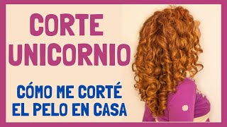 🦄 CORTE UNICORNIO 🦄 o cómo me corté el pelo [upl. by Ferde]