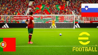 eFootball 2024  Portugal 0 3 x 0 0 Eslovênia  Pênaltis [upl. by Previdi692]