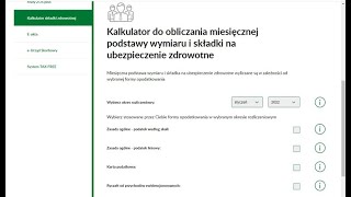 Kalkulator składki zdrowotnej ZUS [upl. by Arten]