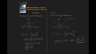 42 Integration to find area Additional Mathematics OCR FSMQ [upl. by Nabe]