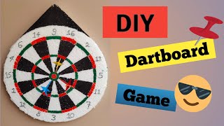 How To Make a DART BOARD at home  Homemade Dart Board  Darts Game DIY  Making a dart board [upl. by Viradis]