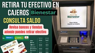 Como retirar dinero en cajeros Bienestar [upl. by Germayne]