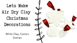 Lets Make Clay Ornaments  Christmas 2024  Air Dry Clay christmasdiy airdryclaycrafts [upl. by Hildagarde703]