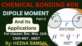 Chemical bonding dipole moment and its application  msc csirnet neet [upl. by Gwenneth812]