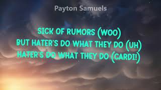 Lizzo  Rumors feat Cardi B Clean  Lyrics [upl. by Sherj130]