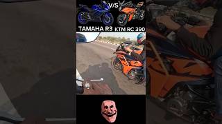 YAMAHA R3 VS KTM RC390  Unbeatable In Single Cylinder🔥 bikerider bikelover superbike ktmrc390 [upl. by Kristian]