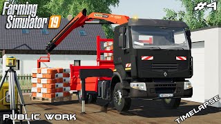 New truck amp delivering materials  Public Work Stappenbach  Farming Simulator 19  Episode 4 [upl. by Edi]