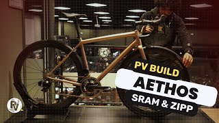 PV BUILD  AETHOS SWORKS ft SRAM amp ZIPP [upl. by Ettesus]