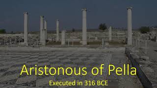 Aristonous of Pella executed in 316 BCE [upl. by Hgielhsa]