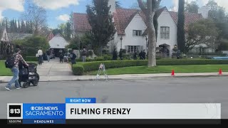 Filming for Leonardo DiCapriostarring movie rolls across Sacramento [upl. by Adlev]