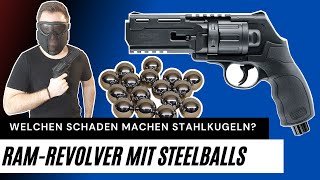 RAMRevolver Umarex HDR 50 im Schusstest mit Steelballs [upl. by Ylera113]