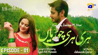 Hari Hari Churiyaan Episode 01 HD Wahaj Ali  Aiman Khan  Hasan Ahmed  Shagufta Ejaz [upl. by Ahtnamys]