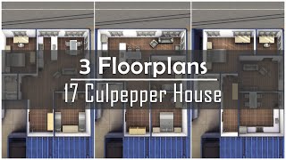 17 Culpepper House  3 Floorplans  The Sims 4  ts4 [upl. by Gabbey]