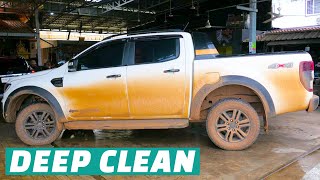 DIRTIEST Ford Wildtrak EVER Gets DEEP CLEAN [upl. by Kolnos309]