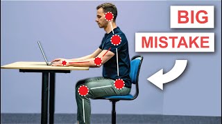 How to Sit Properly  Desk Ergonomics [upl. by Adnirak]