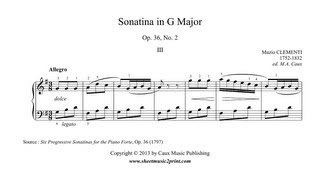 Clementi  Sonatina Op 36 No 2 33 [upl. by Hcir]