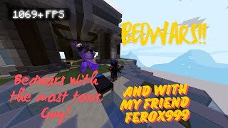 Bedwars Against The Most Toxic Player  I Played with Ferox999  MadGuy [upl. by Decato]