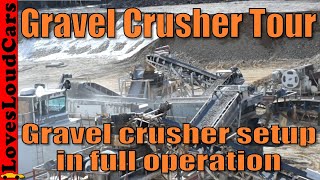 Rock quarry crushing operations HD [upl. by Dryfoos]