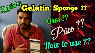 Gelatin Sponge  How to use gelatin sponge  Different uses and Price [upl. by Jenesia]