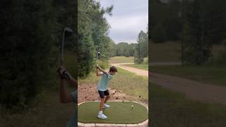 FatherSon Golf Match to FORGET shorts golf backyardgolf [upl. by Gian303]