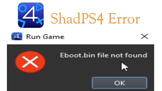 Error Ebootbin file not Found in Shadps4 Emulator [upl. by Millur817]