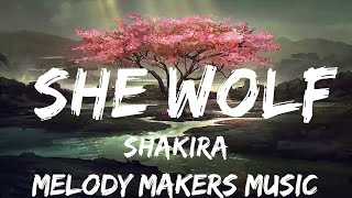 Shakira  She Wolf Lyrics  30mins with Chilling music [upl. by Joashus]