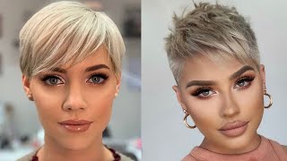 Edgy Short Pixie Cuts Curly Pixie Cut Pixie Haircuts For Older Women  Pixie Cut Vibes [upl. by Rempe]