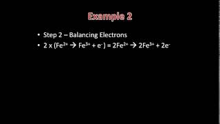 Transition Metals Redox Reactions [upl. by Lletnahc227]