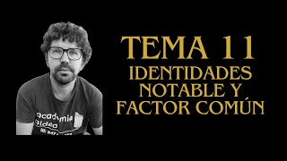 IDENTIDADES NOTABLES Y SACAR FACTOR COMÚN [upl. by Cesar496]