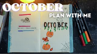 October 2024 Bullet Journal Setup  Fall BuJo Ideas [upl. by Nymzaj]