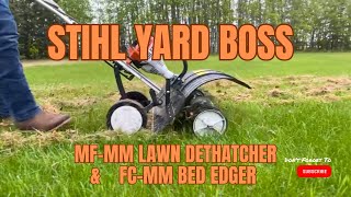 DETHATCH amp EDGE Your Lawn with ONE TOOL  The Stihl Yard Boss [upl. by Wayolle]