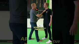 Knife Attack Self Defense Simple Handshake Technique selfdefense shorts [upl. by Geanine844]