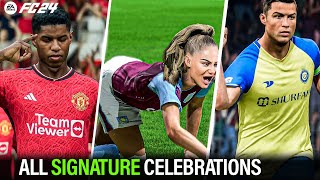 EA SPORTS FC 24  ALL SIGNATURE CELEBRATIONS [upl. by Sheryle]