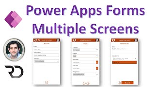 Multiple Screen Form Control in Power Apps [upl. by Enilraep]