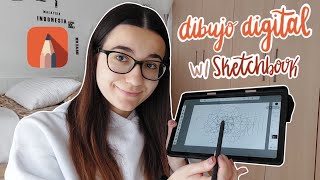 SKETCHBOOK 🖌️  La MEJOR app de DIBUJO digital para ANDROID  Samsung Galaxy Tab s6 [upl. by Ttenyl]