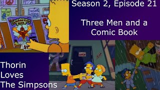 Reviewing EVERY Simpsons Episode  S2E21 Three Men and a Comic Book [upl. by Akkinahs]