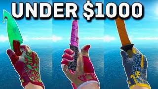 The Most INSANE Glove Knife Combos UNDER 1000 in CS2 2024 [upl. by Nomra]