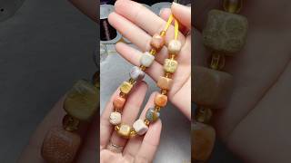 DIY Fossil Coral and Citrine Bracelet Luck Wealth Attraction diy handmade jewelry [upl. by Yrot]