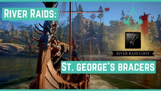 SAINT GEORGE’S BRACERS  TREASURES OF THE RIVER SEVERN RIVER RAIDS  Assassins Creed Valhalla [upl. by Chandless221]