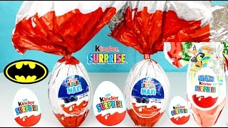 HUEVOS KINDER SORPRESA GIGANTES EN ESPAÑOL KINDER SURPRISE EGGS [upl. by Zednanref11]