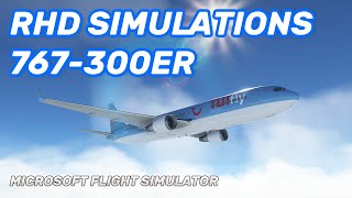 RHD Simulations 767300ER  MSFS Review Full Flight [upl. by Naek211]