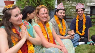 bhaitika festival 2024 Tourist celebrate Tihar Festival in Pokhara [upl. by Nollid334]